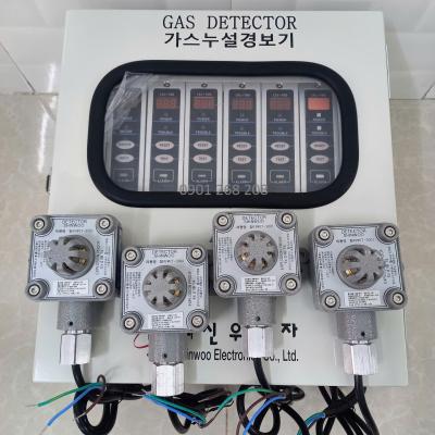 TỦ BÁO RÒ GAS 4 KÊNH ĐẦU DÒ SHINWOO